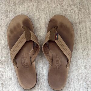 Rainbow Sandals Tan Flip Flops